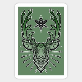 green deer Magnet